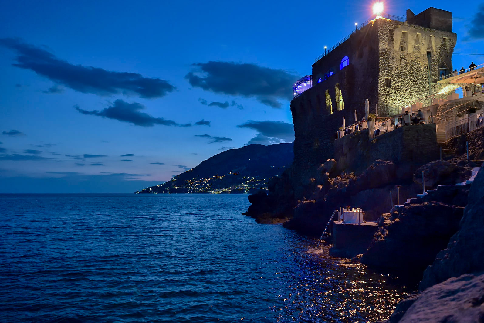 Restaurant Torre Normanna in Maiori Dine in a tower overlooking the sea